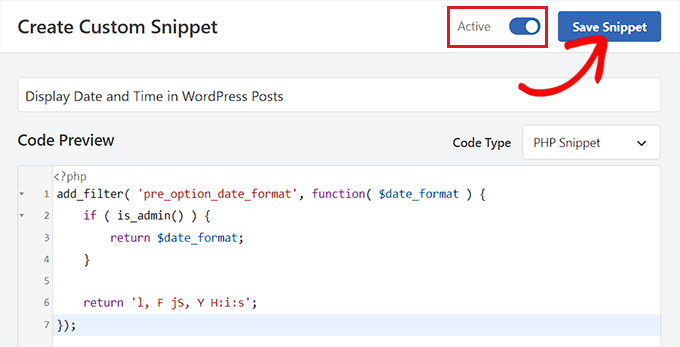 Save snippet for displaying date and time in WordPress posts Save snippet for displaying date and time in WordPress posts
