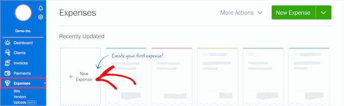 Track business expenses Track business expenses