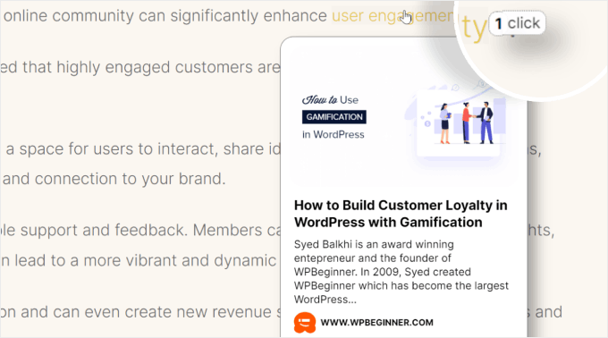 Bright Links Preview example with the click counter Bright Links Preview example with the click counter