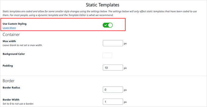 Créer un modèle statique dans l'aperçu de lien visuel Créer un modèle statique dans l'aperçu de lien visuel