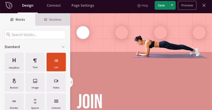Click a Block to Edit It and Add New Blocks to the Page With Drag and Drop Click a Block to Edit It and Add New Blocks to the Page With Drag and Drop