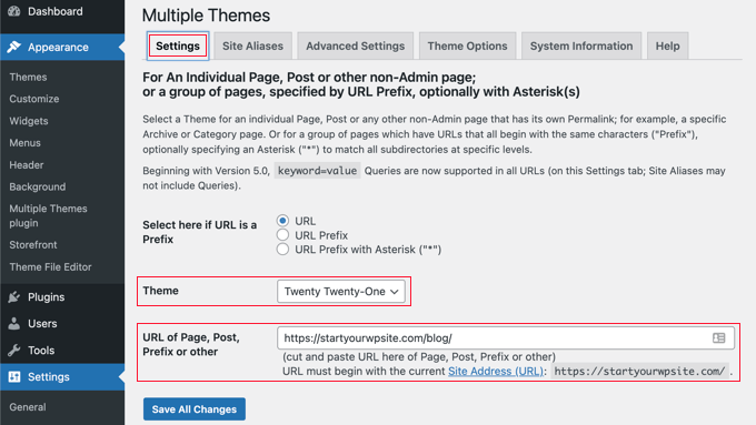 Choose a Theme for Your Blog Page Choose a Theme for Your Blog Page
