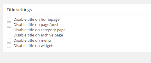 Titel-Einstellungen Meta-Box auf dem Beitragsbearbeitungsbildschirm