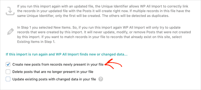 WPImport create posts