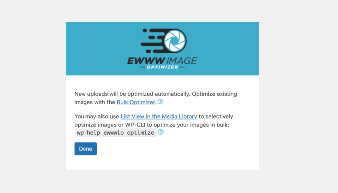 ewww-image-optimizer-plugin-settings-after-basic-configuration EWWW Image Optimizer plugin settings after basic configuration