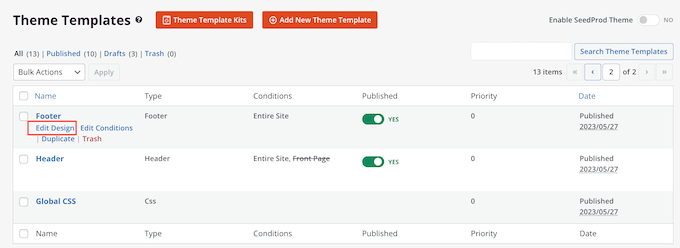 Customizing the footer design in a custom WordPress theme Customizing the footer design in a custom WordPress theme