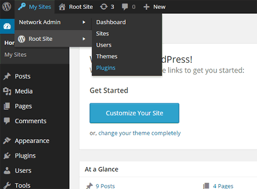 Agregar un nuevo plugin en una red multisitio de WordPress