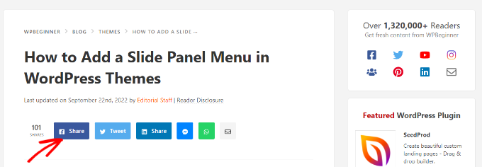 Lägg till sociala delningsknappar Lägg till sociala delningsknappar