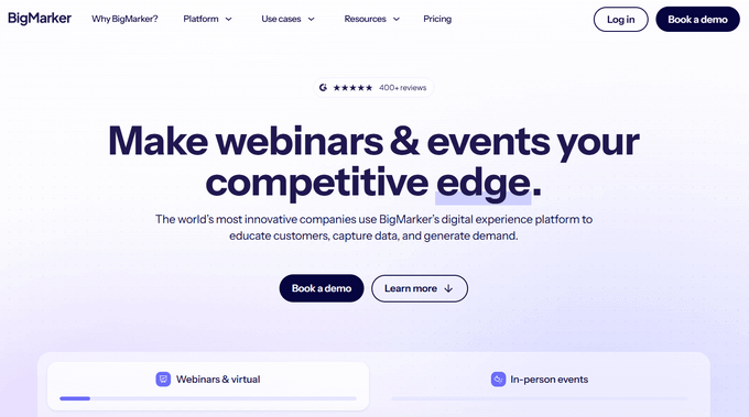 BigMarker webinar software