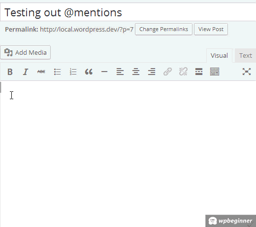 Aperçu de Mentionable