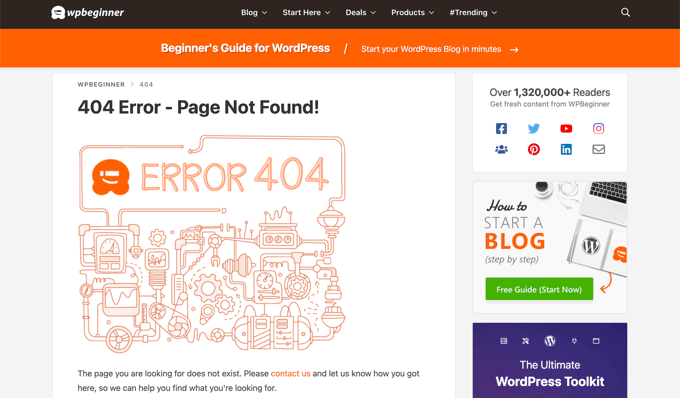 404 Page Example 404 Page Example