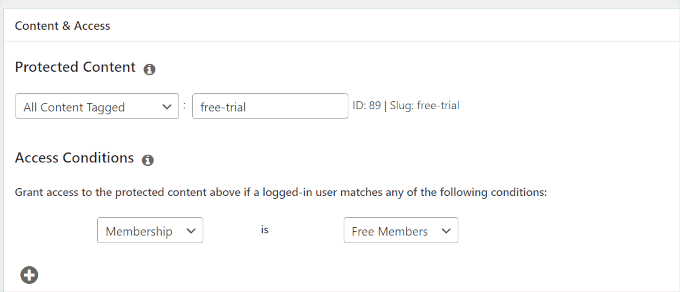 Définir les règles d'accès pour le contenu expirant