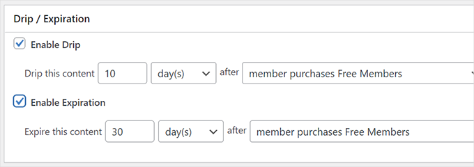 Configurer le contenu progressif et l'expiration