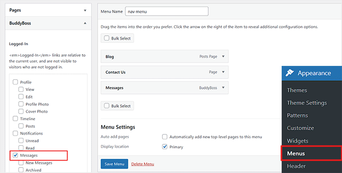 Dodaj stronę Wiadomości do menu nawigacyjnego
