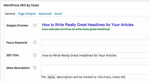 Título de SEO vs Título do post