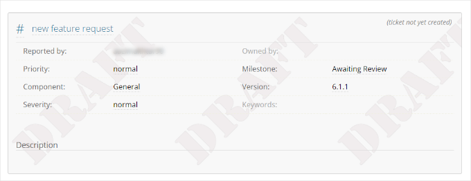Vista previa del ticket