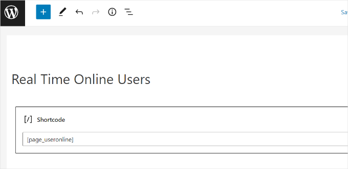 Add a shortcode block Add a shortcode block