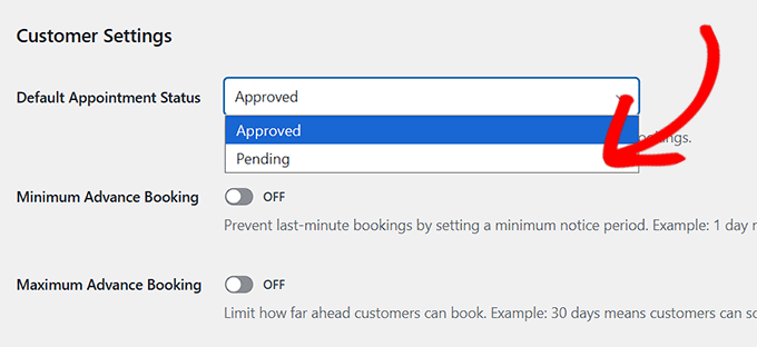 Set a default appointment status in Sugar Calendar Bookings Set a default appointment status in Sugar Calendar Bookings