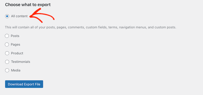 How to export all your WordPress blog content as an XML file How to export all your WordPress blog content as an XML file