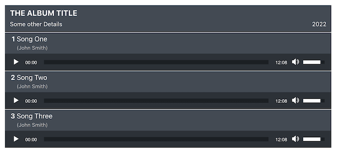 The Audio Album WordPress plugin The Audio Album WordPress plugin