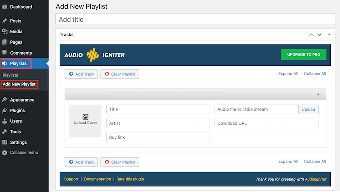 The AudioIgniter audio plugin for WordPress The AudioIgniter audio plugin for WordPress