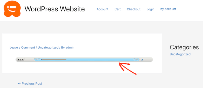 Creating a new WordPress audio player Creating a new WordPress audio player