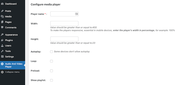 Customizing the CP Media Player Customizing the CP Media Player