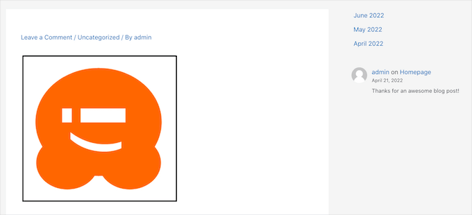 Canlı bir web sitesindeki bir resmin etrafındaki HTML kenarlığı