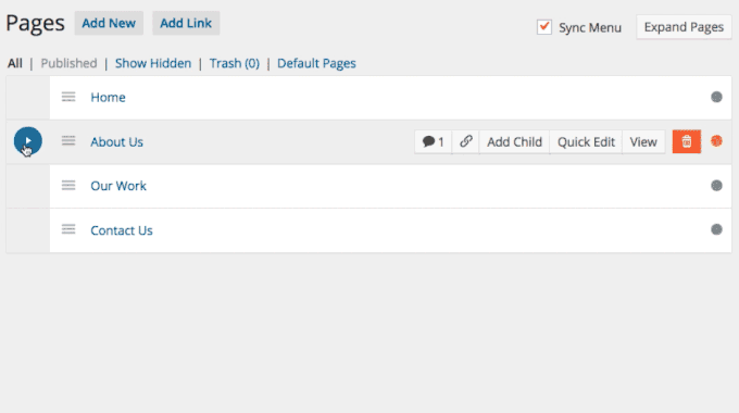 Seiten per Drag & Drop neu anordnen