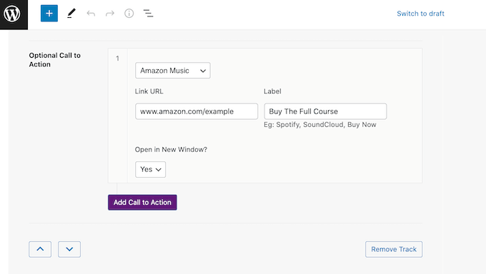 Adding podcast episodes to your WordPress website Adding a Call To Action to your WordPress audio
