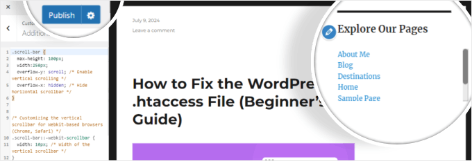 Creating a scrollbar in a classic theme with CSS Creating a scrollbar in a classic theme with CSS