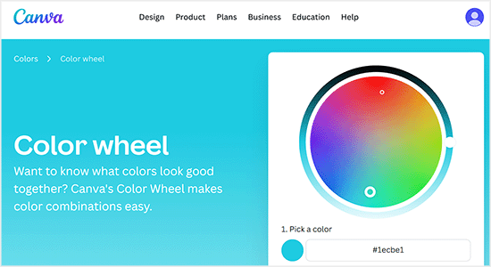 Canva Color Wheel