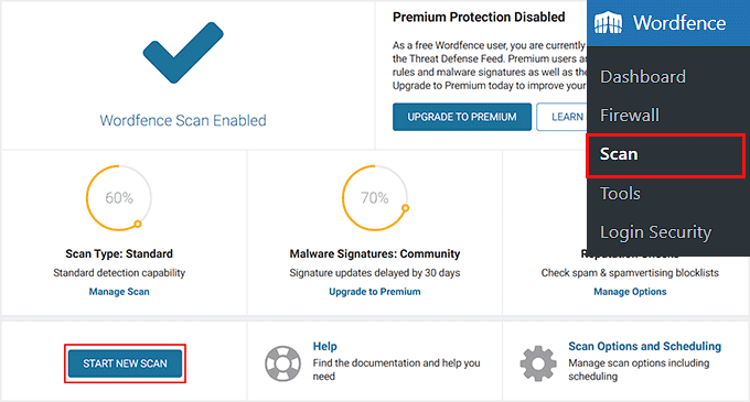Click Start New Scan button Click Start New Scan button