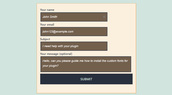 Vorschau benutzerdefinierter CSS
