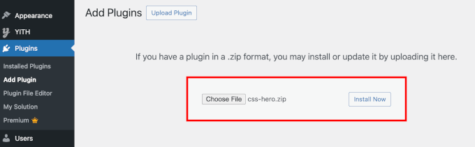 CSS Hero installieren