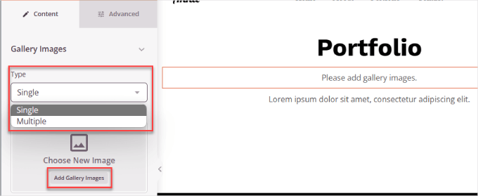 seedprod-add-gallery-images Adicionar imagens à galeria no SeedProd