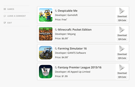 App-banderoller i kompakt format App-banderoller i kompakt format