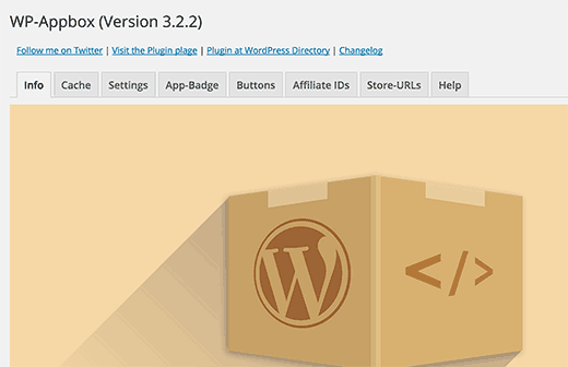 Inställningar för WP-Appbox Inställningar för WP-Appbox