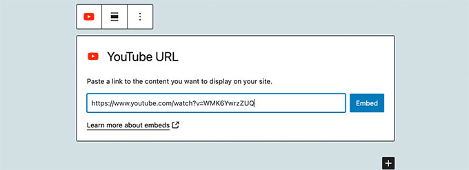 Încorporarea conținutului YouTube
