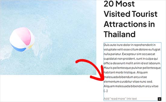 Excerpt block Excerpt block