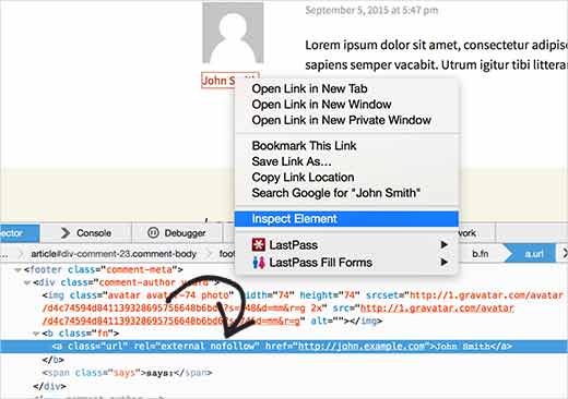 etichetă nofollow în linkurile comentariilor WordPress etichetă nofollow în linkurile comentariilor WordPress