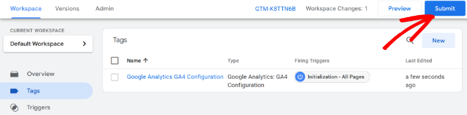 Preview and submit your tag Preview and submit your tag