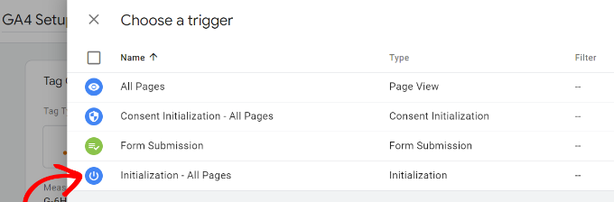 Select initialization all page trigger Select initialization all page trigger
