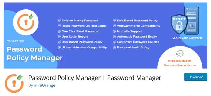 Password Policy Manager plugin Password Policy Manager plugin