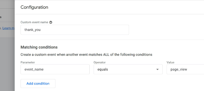 Enter value for custom event Enter value for custom event