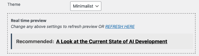 Satır İçi İlgili Yazılar Minimalist Tema