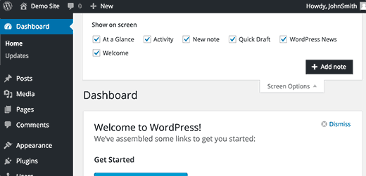 Adăugarea unei noi note pentru a stoca ideile dvs. de postări în WordPress