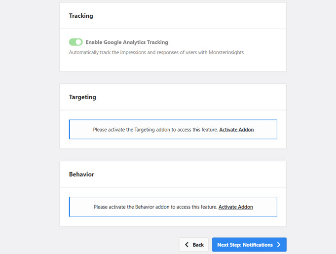 userfeedback settings