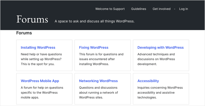 Official WordPress Forums