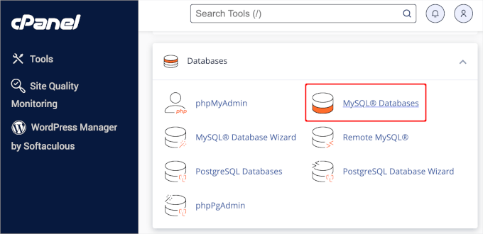 MySQL Databases in Cpanel MySQL databases in cPanel